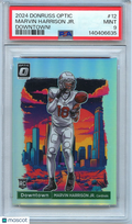 Marvin Harrison Jr. 2024 Optic DOWNTOWN! SSP CASE HIT RC Cardinals PSA 9