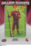 Sparky 2012 Upper Deck College Mascots Patch SSP Arizona State Sun Devils