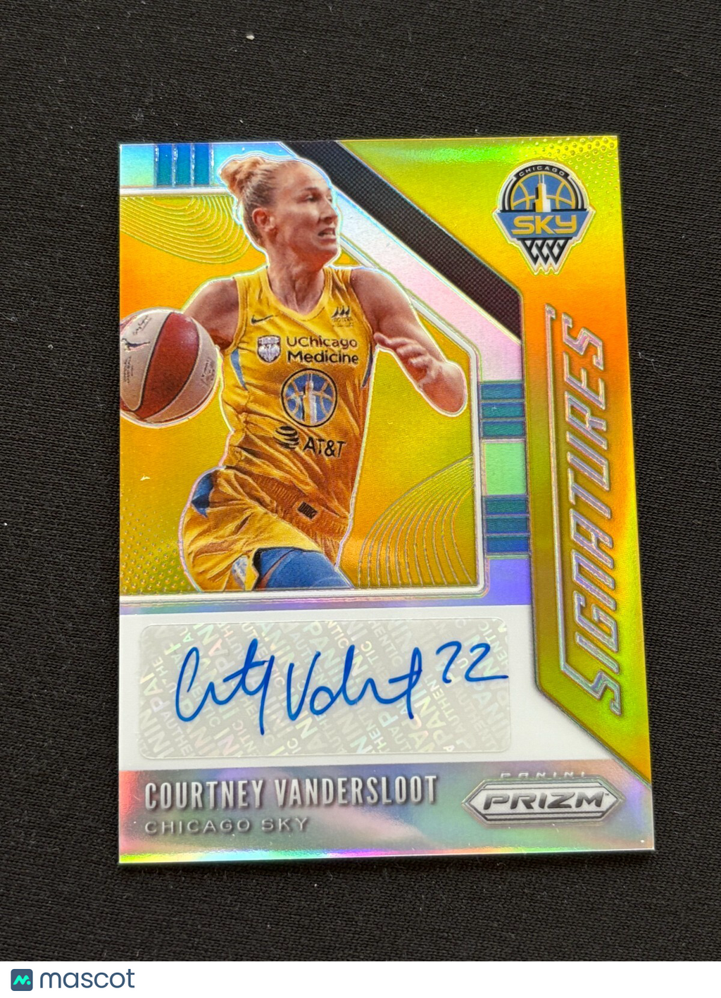 Courtney Vandersloot 2020 Prizm WNBA Signatures Auto Autograph Chicago Sky