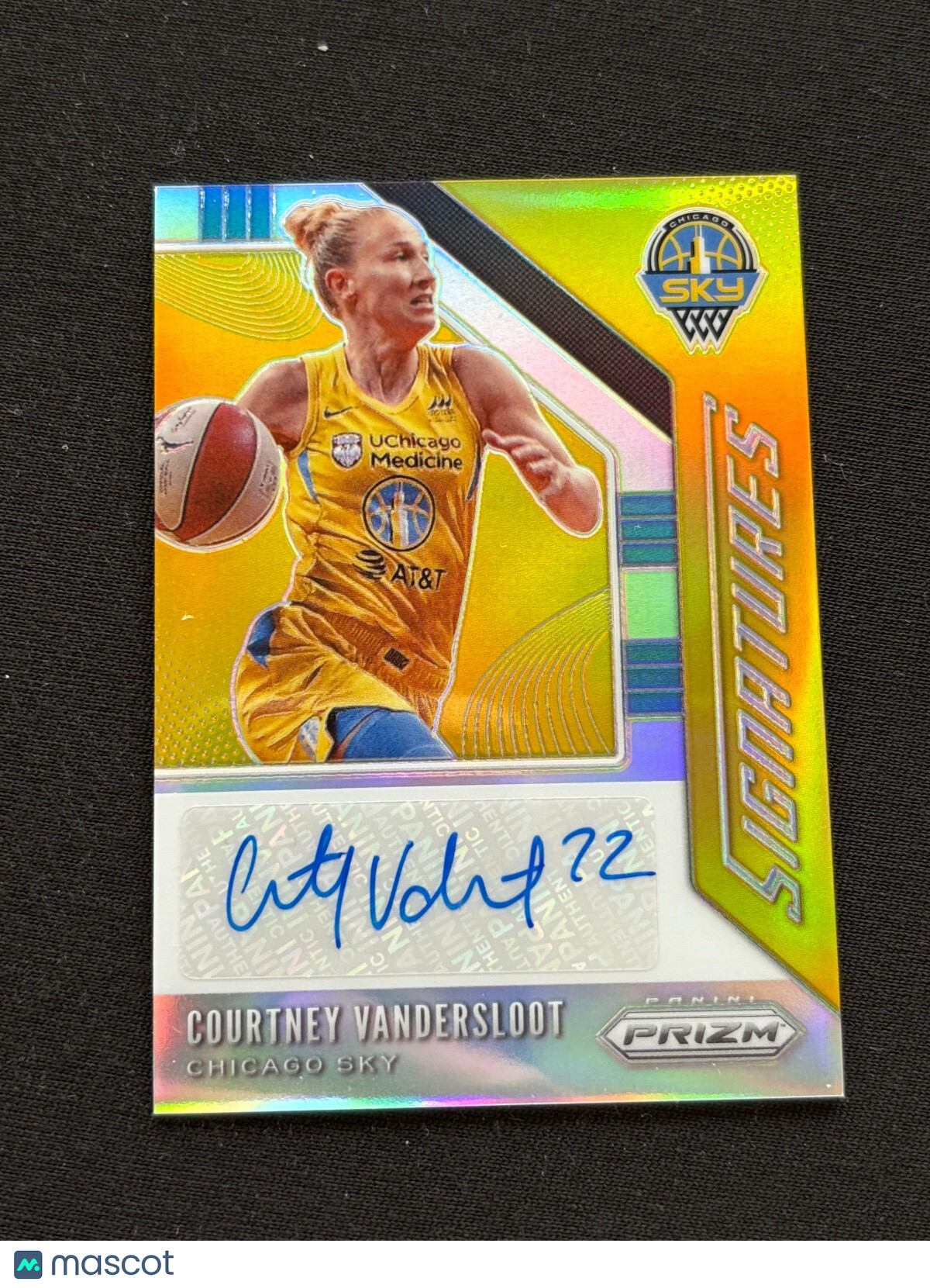 Courtney Vandersloot 2020 Prizm WNBA Signatures Auto Autograph Chicago Sky