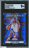 Anthony Edwards 2024-25 Prizm Deep Space Blue Pulsar Timberwolves 33/99 SGC 9