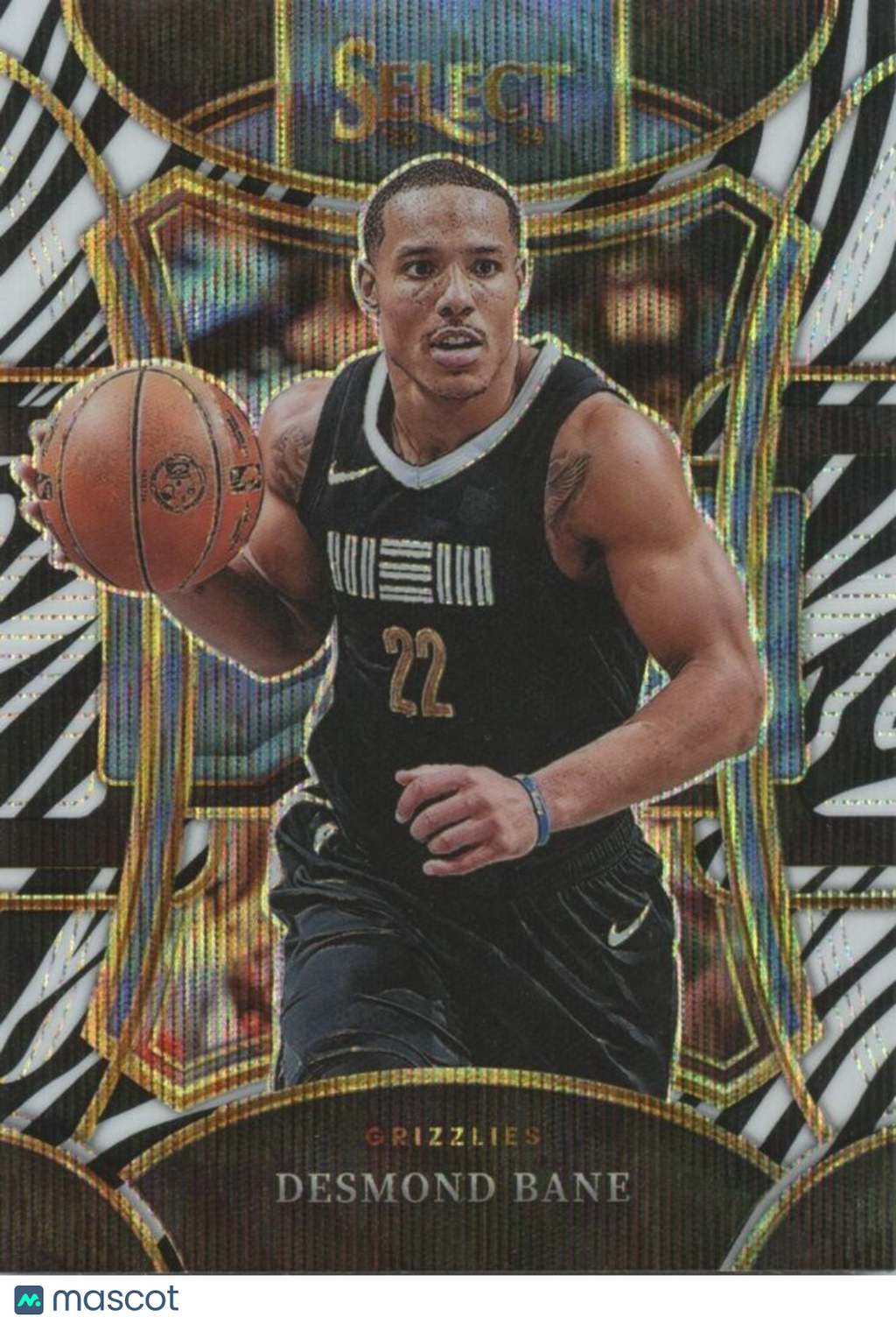 Desmond Bane 2023-24 Select Mezzanine ZEBRA Prizm SSP Memphis Grizzlies