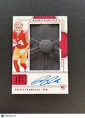 Ricky Pearsall 2024 National Treasures Auto Autograph Hats Off RC SF 49ers 3/3