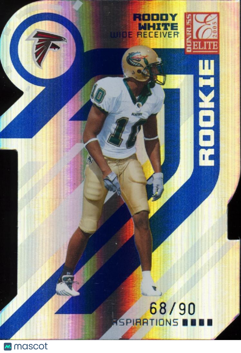 Roddy White 2005 Donruss Elite Blue Aspirations Rookie RC Atlanta Falcons 68/90