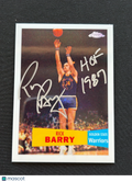 Rick Barry 2008 Topps Chrome 57-58 Inscription IP Auto Autograph Warriors 60/99
