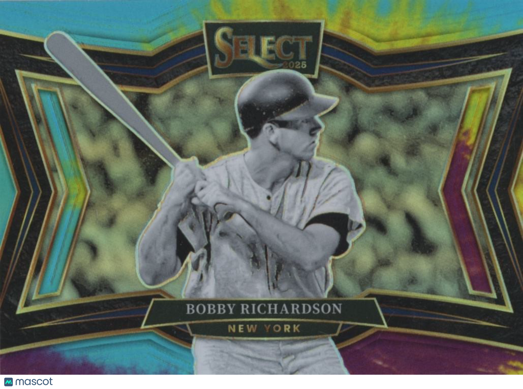 Bobby Richardson 2025 Select Suite Level Tie-Dye Prizm New York Yankees 1/25