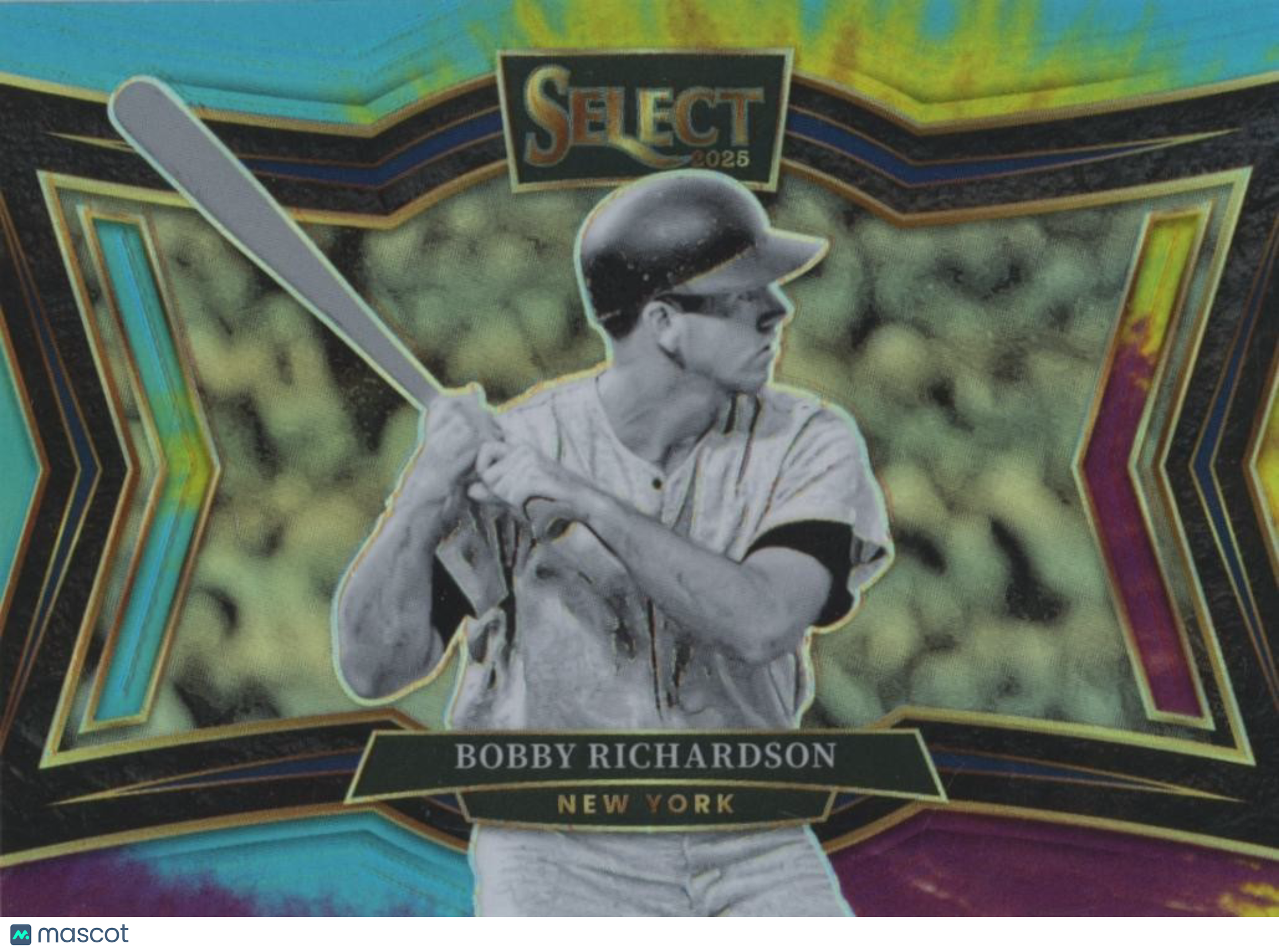 Bobby Richardson 2025 Select Suite Level Tie-Dye Prizm New York Yankees 1/25