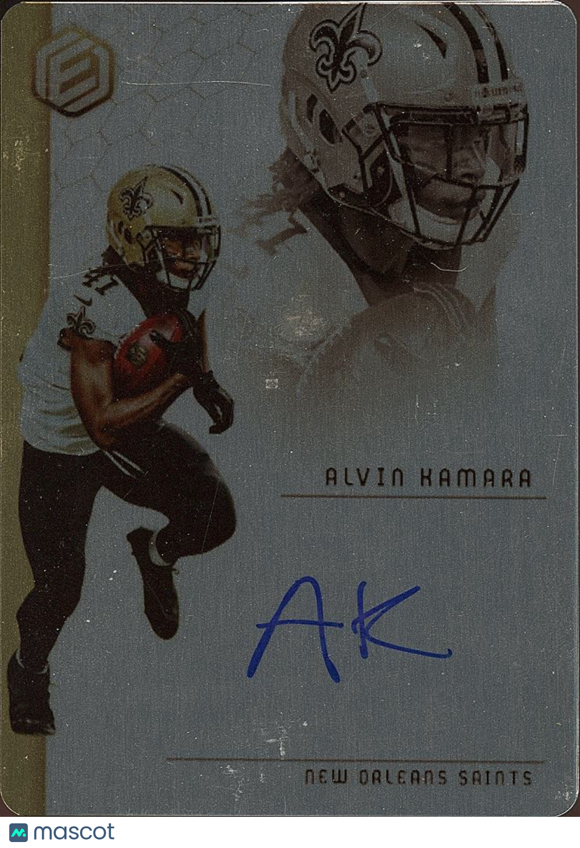 Alvin Kamara 2018 Elements On Card Auto Autograph New Orleans Saints 78/199