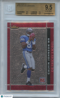 Calvin Johnson 2007 Topps Finest Rookie RC Detroit Lions #135 BGS 9.5