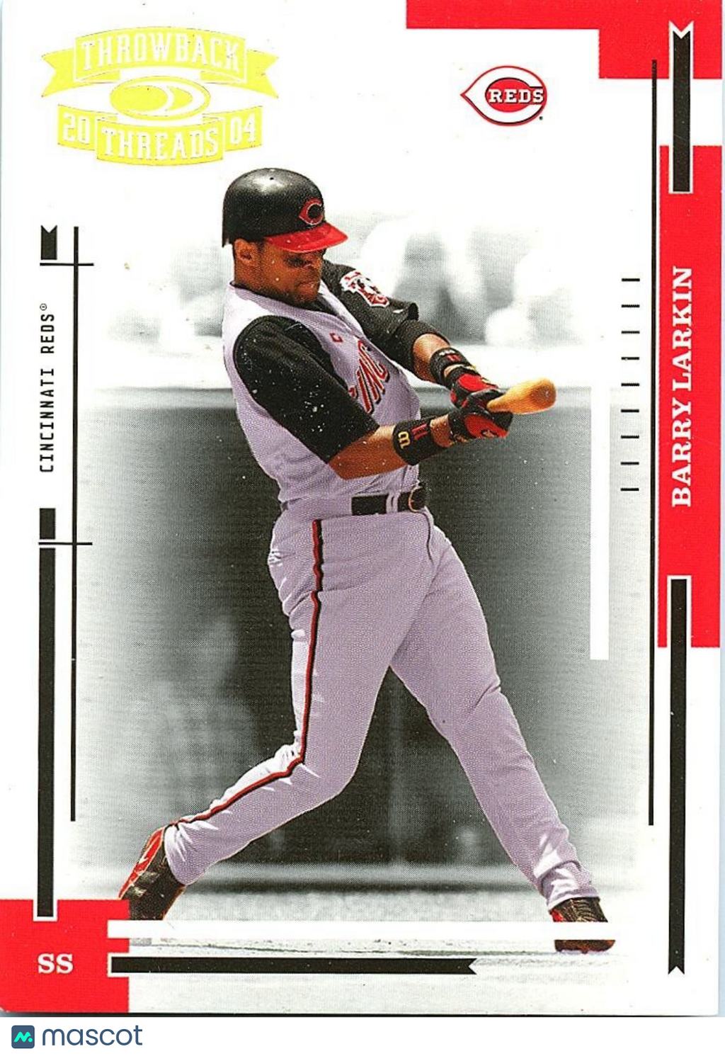 Barry Larkin 2004 Donruss Throwback Threads GOLD Cincinnati Reds 14/100