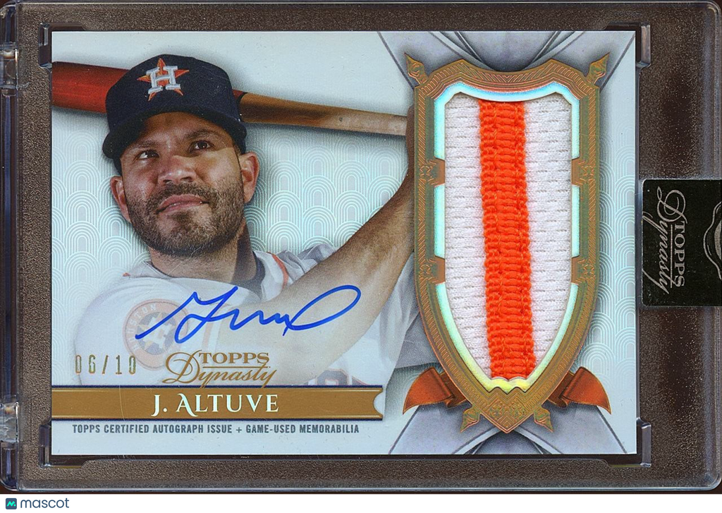 Jose Altuve 2024 Topps Dynasty Auto Autograph Game Worn Patch Astros 6/10
