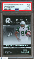 Darrelle Revis 2007 Contenders Playoff Ticket Rookie RC NY Jets 26/99 PSA 9
