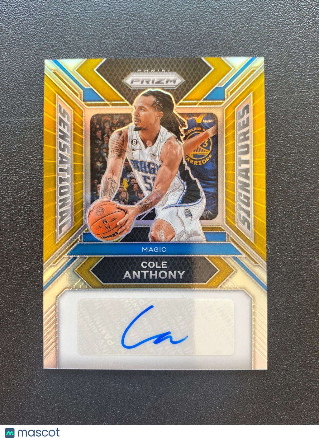 Cole Anthony 2023-24 Prizm GOLD Auto Autograph Orlando Magic 3/10