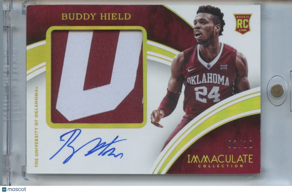 Buddy Hield 2016 Immaculate Auto Autograph Patch RC Oklahoma Sooners 2/10