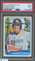 Aaron Judge 2014 Topps Minors Rookie RC Riverdogs NY Yankees #175 PSA 9