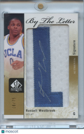 Russell Westbrook 2011-12 SP Authentic Auto Autograph "L" Patch UCLA 18/75