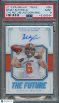 Baker Mayfield 2018 National Treasures Auto Autograph Rookie Browns 2/25 PSA 9