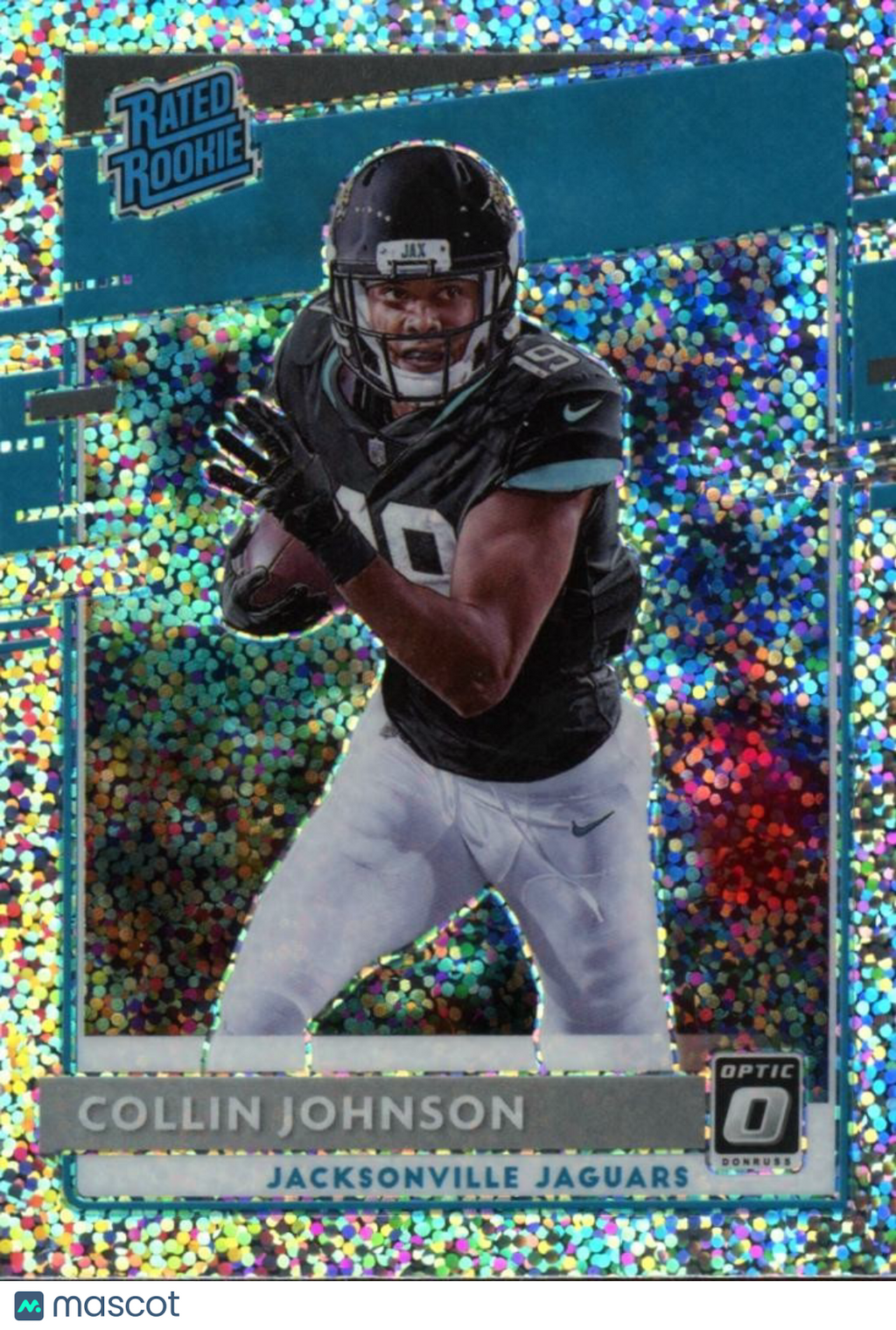 Collin Johnson 2020 Optic Rated Rookie White Sparkle SSP RC Jaguars Longhorns