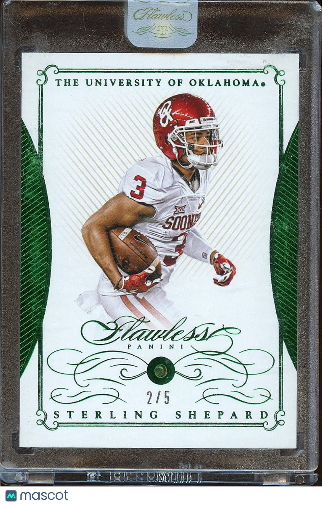 Sterling Shepard 2016 Flawless Emerald Gem RC Rookie SSP Oklahoma Sooners 2/5
