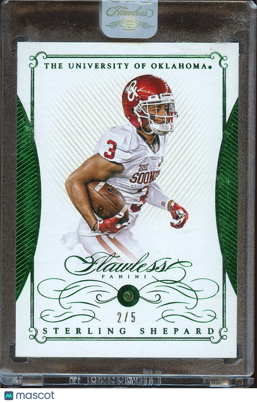 Sterling Shepard 2016 Flawless Emerald Gem RC Rookie SSP Oklahoma Sooners 2/5