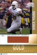 Yince Young 2006 SAGE HIT GOLD Jersey Patch Rookie Texas Longhorns 17/25
