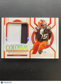 Myles Garrett 2020 National Treasures Game Worn Patch Cleveland Browns 9/10