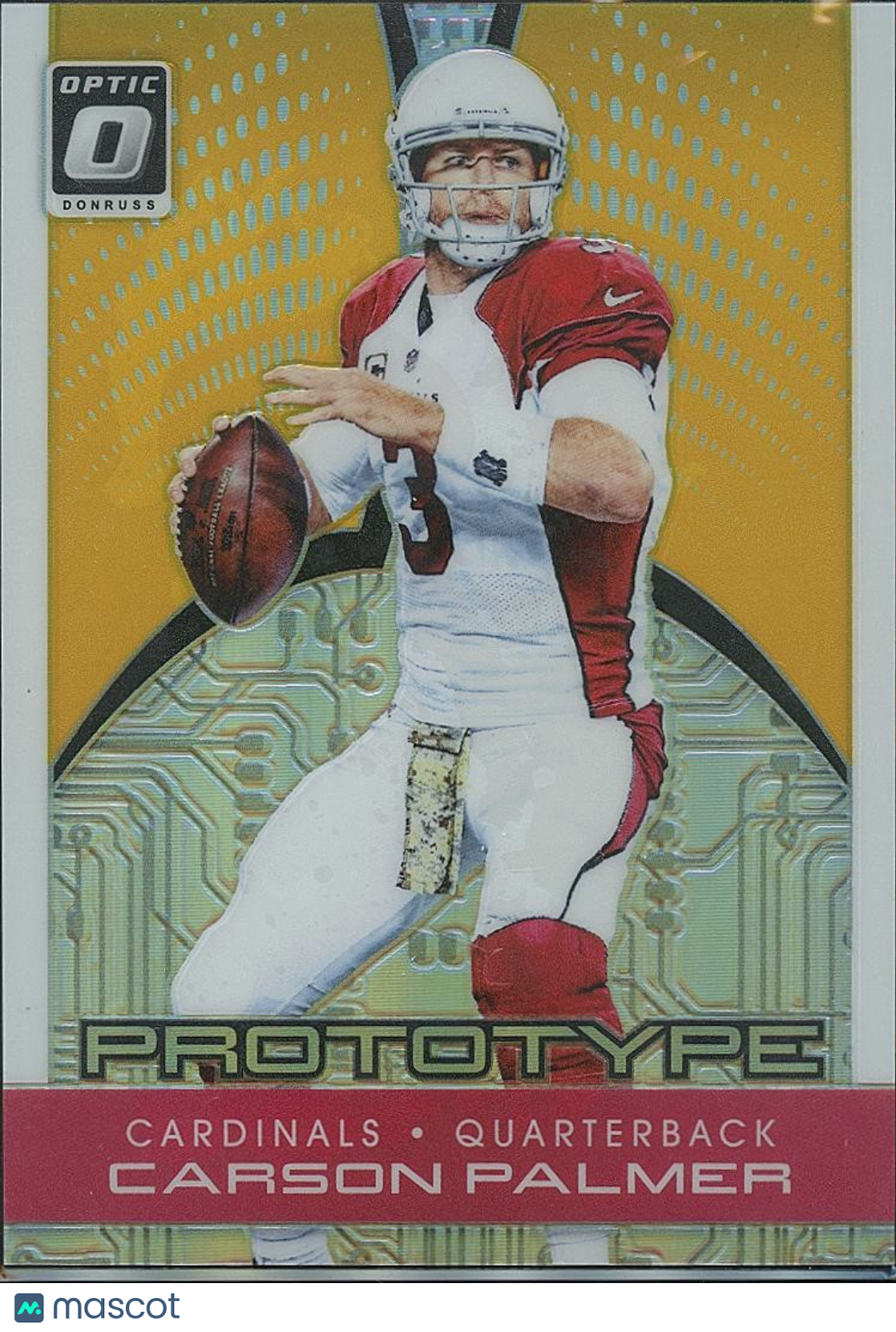 Carson Palmer 2016 Optic Prototype GOLD Prizm Arizona Cardinals Bengals 4/10
