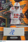 Keelon Russell 2025 Prizm Draft Auto Autograph RC Orange Alabama 49/75