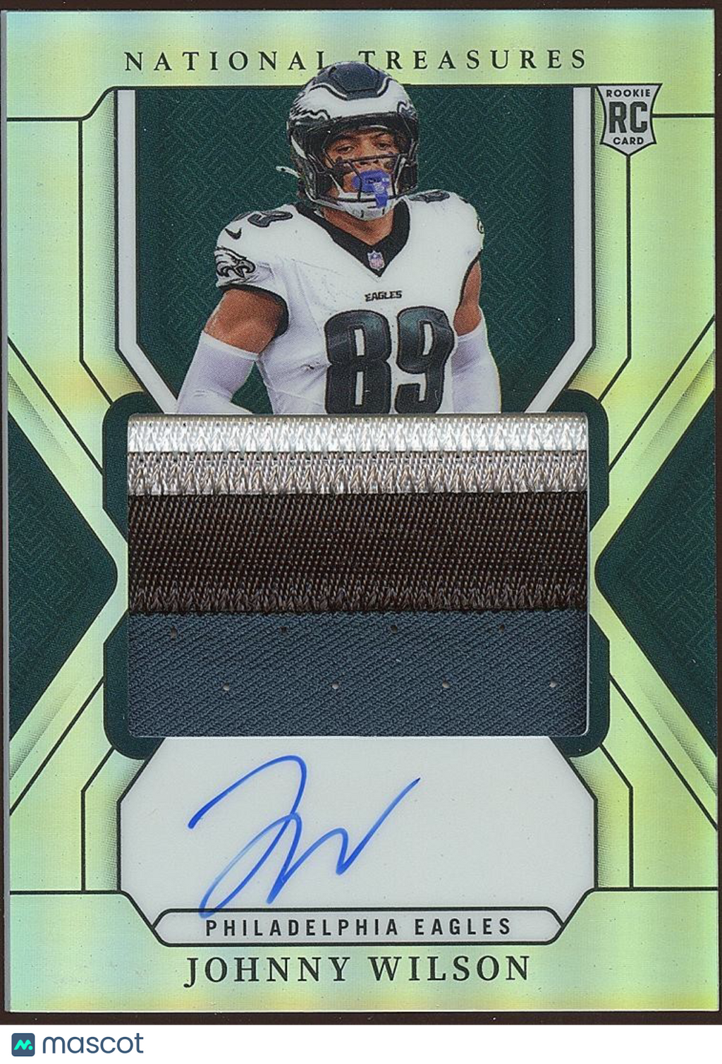 Johnny Wilson 2024 National Treasures Auto Autograph RC Rookie Patch Eagles 4/35