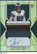 Johnny Wilson 2024 National Treasures Auto Autograph RC Rookie Patch Eagles 4/35