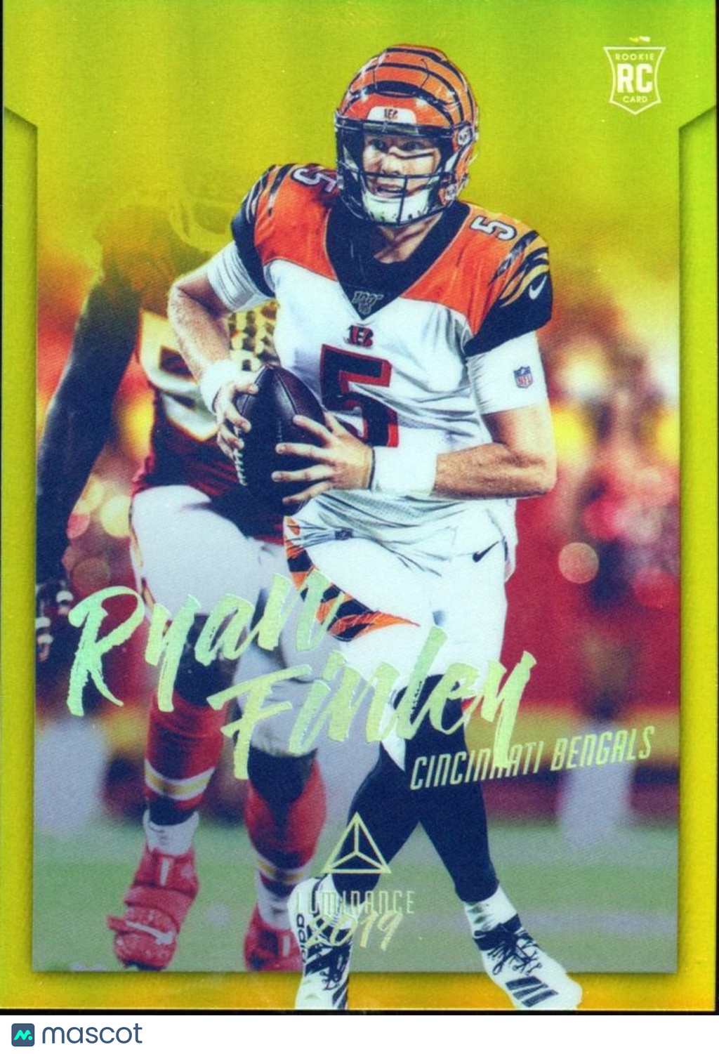 Ryan Finley 2019 Luminance GOLD Prizm Rookie RC Cincinnati Bengals 3/10