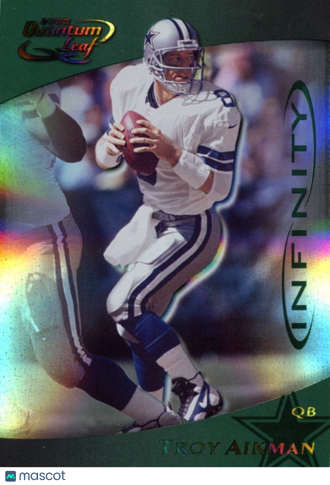 Troy Aikman 2000 Quantum Leaf Green Infinity Dallas Cowboys 29/100 #72
