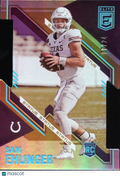 Sam Ehlinger 2021 Elite GOLD Status Die-Cut RC Rookie Texas Longhorns 7/24