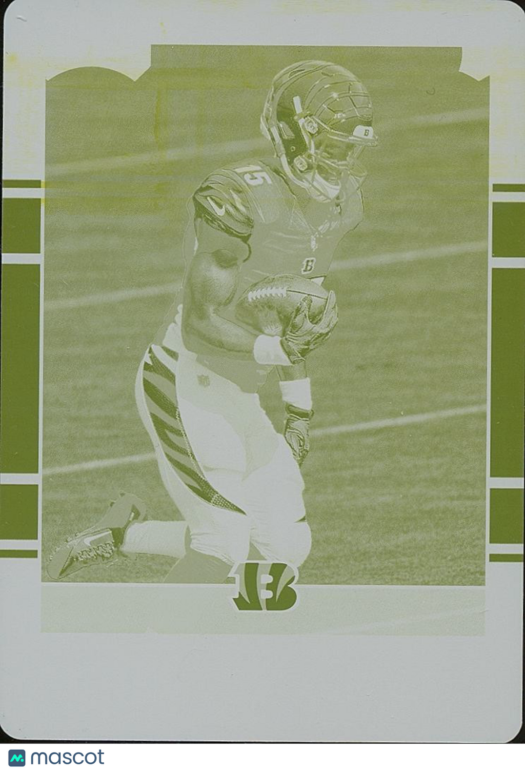 John Ross III 2017 Plates & Patches Yellow Printing Plate Rookie RC Bengals 1/1