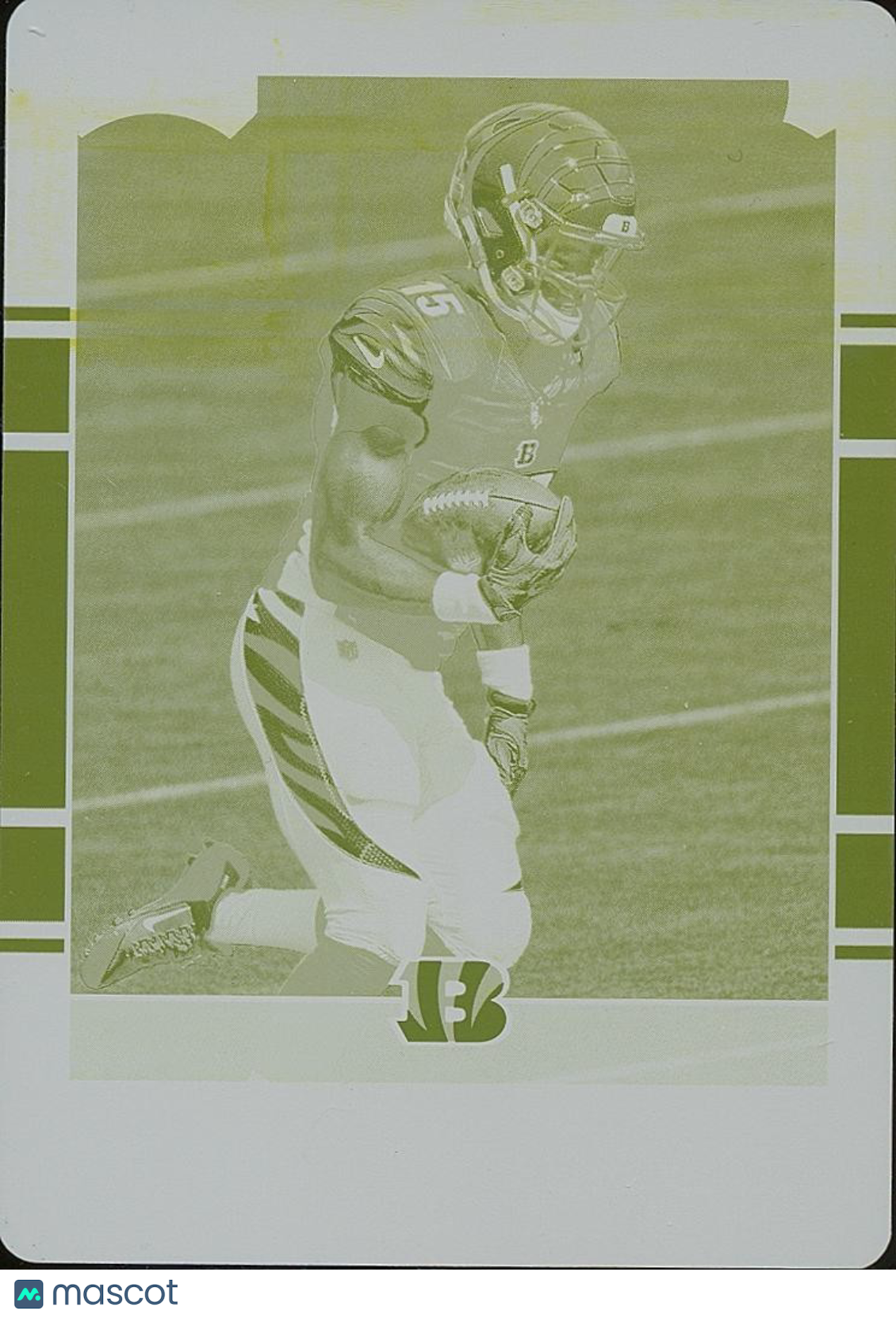John Ross III 2017 Plates & Patches Yellow Printing Plate Rookie RC Bengals 1/1