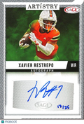 Xavier Restrepo 2025 SAGE HIT Auto Autograph RC Miami Hurricanes Titans 17/25