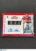 Christian Miller 2019 Contenders Cracked Ice Auto Autograph RC Alabama 18/23