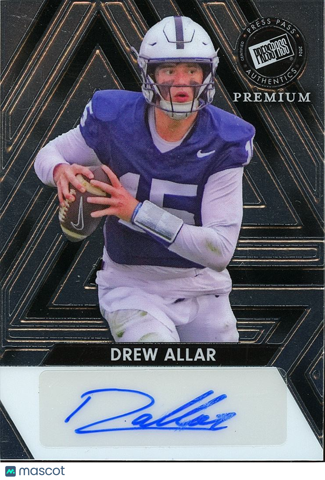 Drew Allar 2024 Press Pass Premium Auto Autograph RC Rookie Penn State 99/99