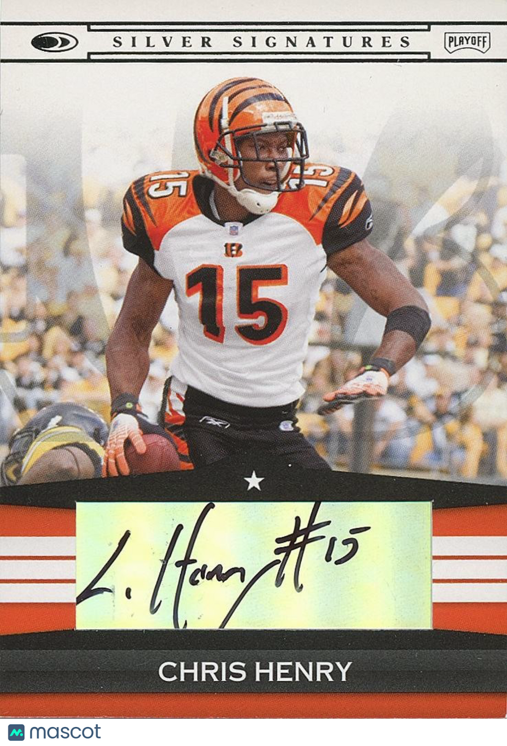 Chris Henry 2008 Donruss Silver Auto Autograph Cincinnati Bengals