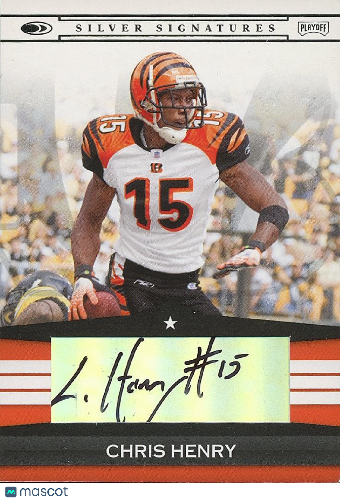 Chris Henry 2008 Donruss Silver Auto Autograph Cincinnati Bengals