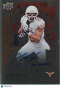 Jaxon Shipley 2015 Upper Deck Inscription Auto Autograph "Go Horns" Longhorns