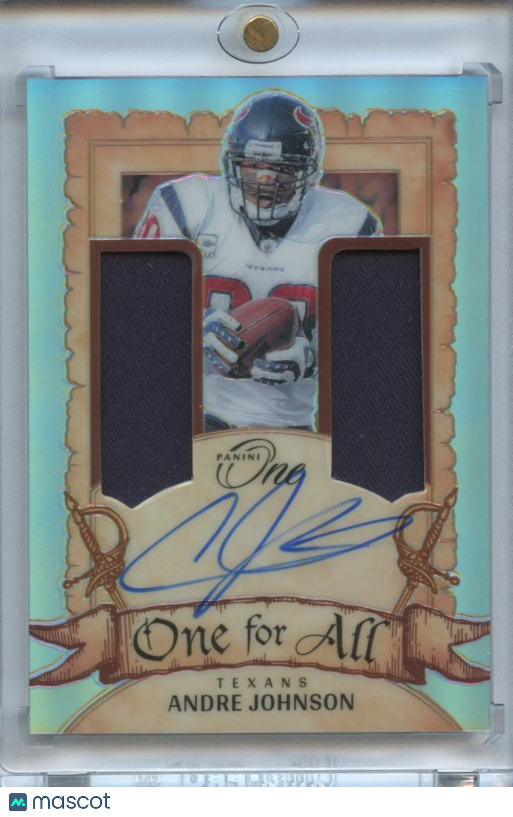 Andre Johnson 2023 Panini One Auto Autograph Patch Houston Texans 16/99