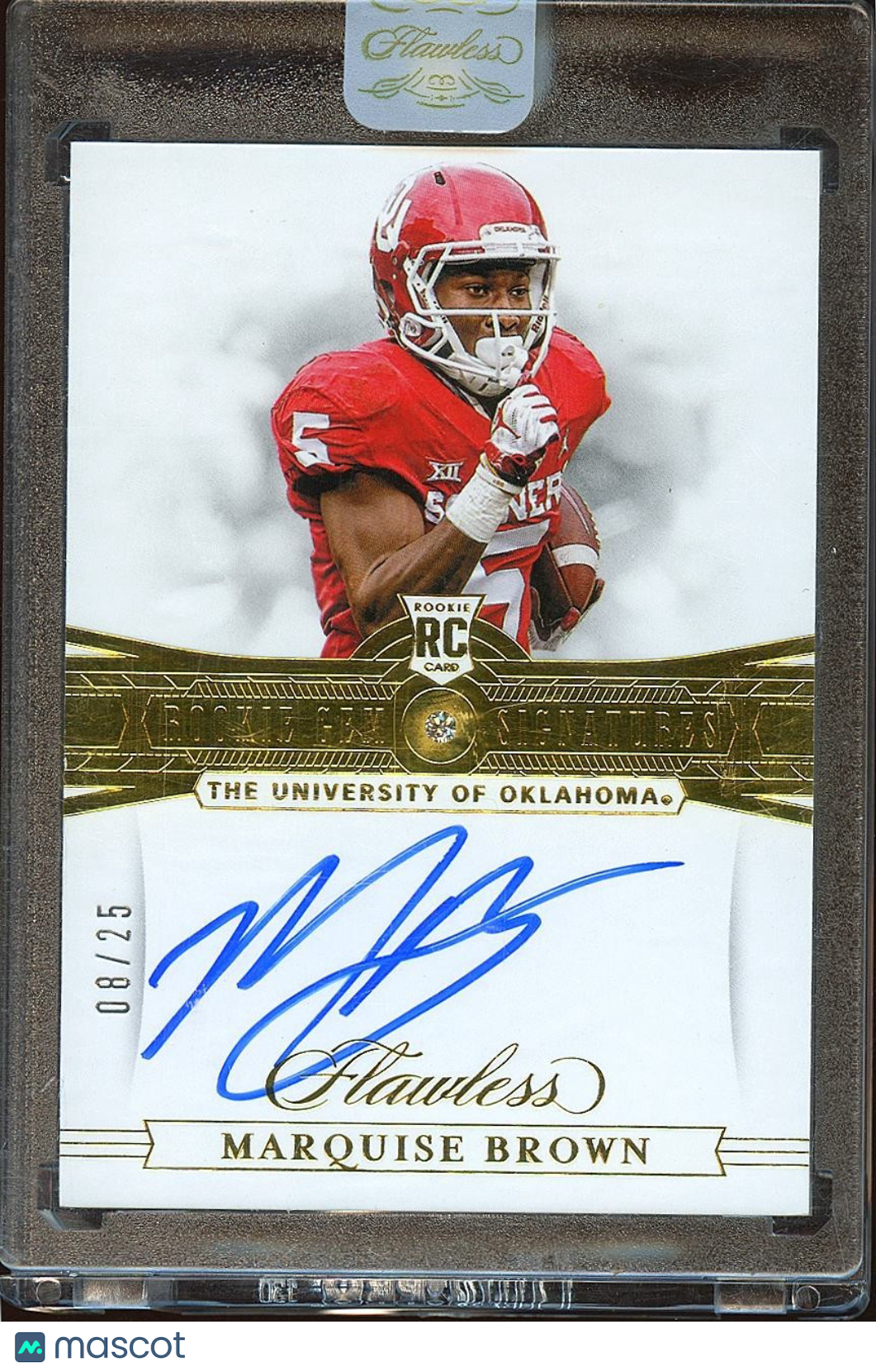 Marquise Brown 2019 Flawless Auto Autograph Diamond Gem RC OU Sooners 8/25
