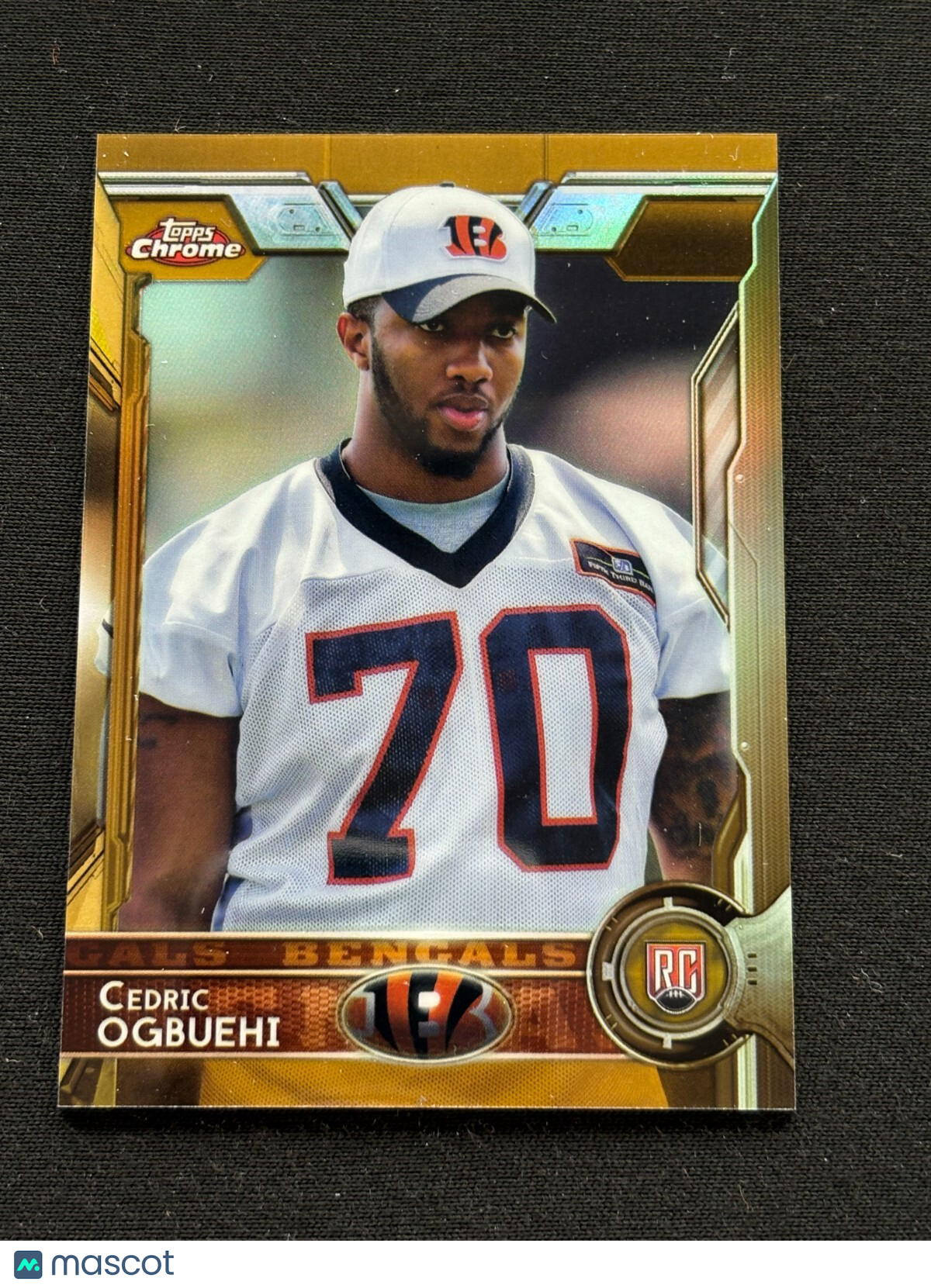 Cedric Ogbuehi 2015 Topps Chrome GOLD Refractor Rookie Cincinnati Bengals 25/50