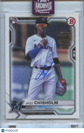 Jazz Chisholm 2025 Bowman Archives Auto Autograph Rookie Marlins Yankees 24/50