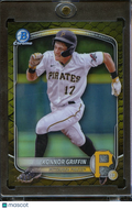 Konnor Griffin 2025 Bowman Chrome GOLD Reptilian Refractor Pirates 28/50
