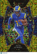 Tutu Atwell 2021 Select GOLD Disco Prizm Rookie RC Los Angeles Rams 1/10 #161