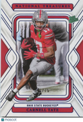 Carnell Tate 2025 National Treasures Rookie RC Ohio State Buckeyes 41/75