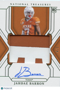 Jahdae Barron 2025 National Treasures Auto Autograph Patch RC SSP Longhorns 4/5