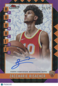 Zaccharie Risacher 2024-25 Topps Finest Auto Autograph RC Atlanta Hawks 20/25